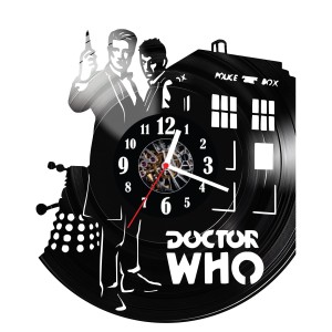 Zegar ścienny z płyty winylowej Doctor Who 323.14 
