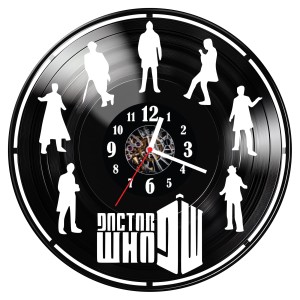 Zegar ścienny z płyty winylowej Doctor Who 331.14