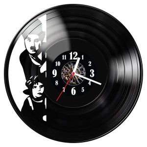 Zegar ścienny z płyty winylowej Charlie Chaplin 335.14 