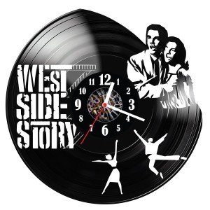 Zegar ścienny z płyty winylowej West side story 341.14 