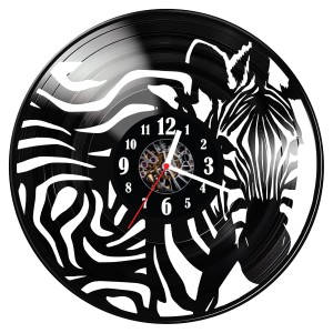 Zegar ścienny z płyty winylowej Zebra 347.14 