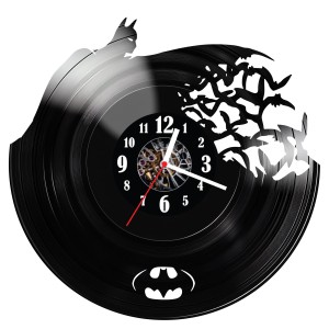 Zegar ścienny z płyty winylowej Batman 377.14 