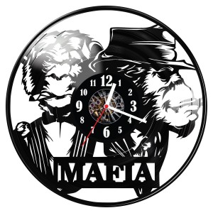 Zegar ścienny z płyty winylowej Mafia 378.14 