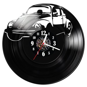 Zegar ścienny z płyty winylowej Garbus 537.14