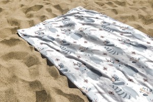 RĘCZNIK DZIECIĘCY - Niebieskie zwierzątka