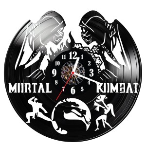 Zegar ścienny z płyty winylowej Mortal Kombat 557.14