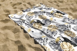 RĘCZNIK DZIECIĘCY - Tukan i papugi