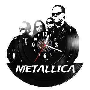 Zegar ścienny z płyty winylowej Metallica 568.14
