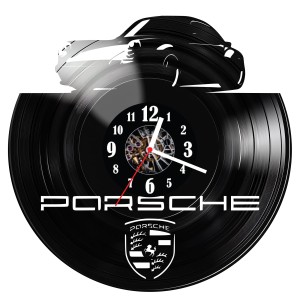 Zegar ścienny z płyty winylowej Porsche 574.14