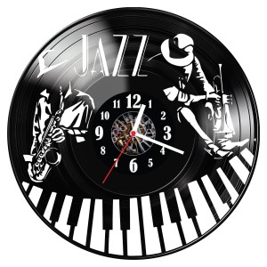 Zegar ścienny z płyty winylowej Jazz 602.14
