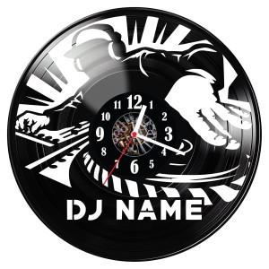 Zegar ścienny z płyty winylowej DJ 650.14