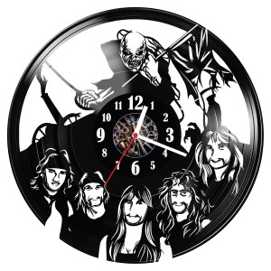 Zegar ścienny z płyty winylowej Iron Maiden 643.14