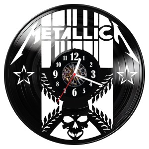 Zegar ścienny z płyty winylowej Metallica 641.14