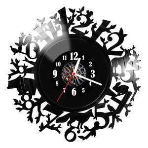 Zegar ścienny z płyty winylowej Zegar natura 639.14