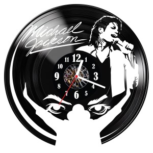 Zegar ścienny z płyty winylowej Michael Jackson 630.14