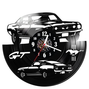 Zegar ścienny z płyty winylowej Mustang 628.14