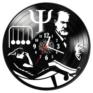 Zegar ścienny z płyty winylowej Freud 735.14