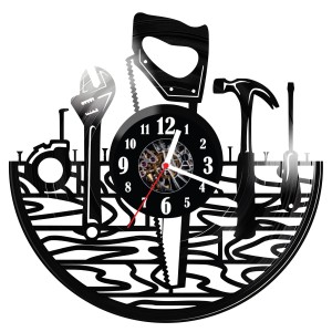 Zegar ścienny z płyty winylowej Narzędzia 736.14