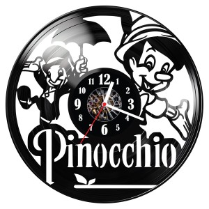 Zegar ścienny z płyty winylowej Pinokio 754.14