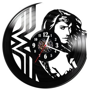 Zegar ścienny z płyty winylowej Wonder Woman 776.14 