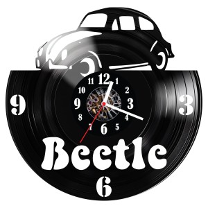 Zegar ścienny z płyty winylowej Volkswagen Beetle 797.14