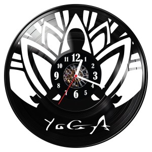 Zegar ścienny z płyty winylowej Yoga 800.14