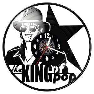 Zegar ścienny z płyty winylowej Michael Jackson 821.14