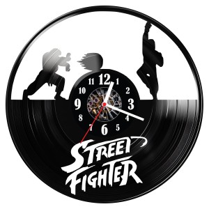 Zegar ścienny z płyty winylowej Street fighter 844.14