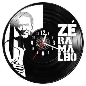 Zegar ścienny z płyty winylowej Zé Ramalho 856.14