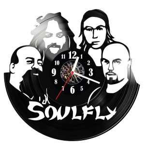 Zegar ścienny z płyty winylowej Soulfly 870.14