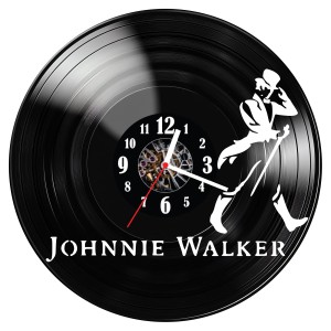 Zegar ścienny z płyty winylowej Johnnie Walker 876.14