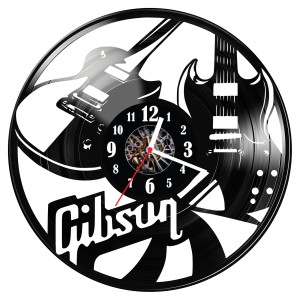 Zegar ścienny z płyty winylowej Gibson 877.14