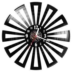Zegar ścienny z płyty winylowej Geometria 895.14