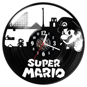 Zegar ścienny z płyty winylowej Super Mario 903.14