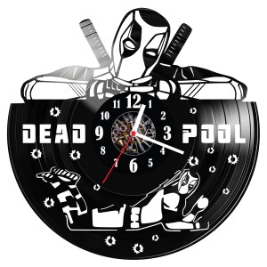 Zegar ścienny z płyty winylowej Deadpool 904.14
