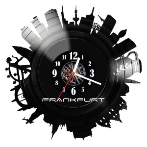 Zegar ścienny z płyty winylowej Frankfurt 925.14