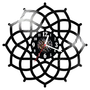 Zegar ścienny z płyty winylowej dekoracyjny 934.14