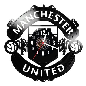 Zegar ścienny z płyty winylowej Manchester United 944.14
