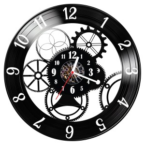 Zegar ścienny z płyty winylowej mechanizm 947.14