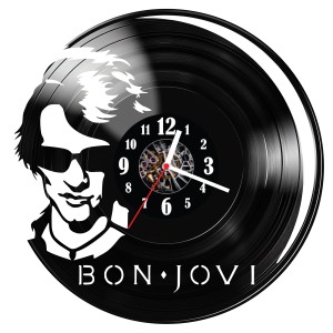 Zegar ścienny z płyty winylowej Bon Jovi 950.14