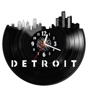 Zegar ścienny z płyty winylowej Detroit 957.14