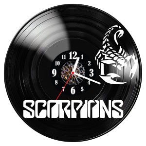 Zegar ścienny z płyty winylowej Scorpions 982.14