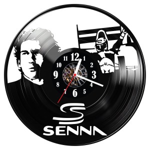 Zegar ścienny z płyty winylowej Ayrton Senna 1010.14