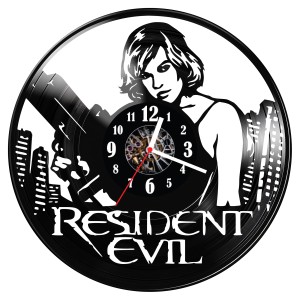 Zegar ścienny z płyty winylowej Resident Evil 1037.14