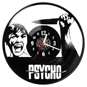 Zegar ścienny z płyty winylowej Psycho 1042.14