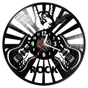 Zegar ścienny z płyty winylowej Rock 1047.14