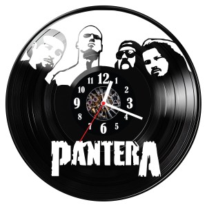 Zegar ścienny z płyty winylowej Pantera 1050.14