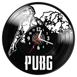 Zegar ścienny z płyty winylowej Pubg 1064.14
