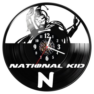 Zegar ścienny z płyty winylowej National Kid 1084.14