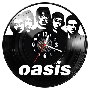 Zegar ścienny z płyty winylowej Oasis 1095.14